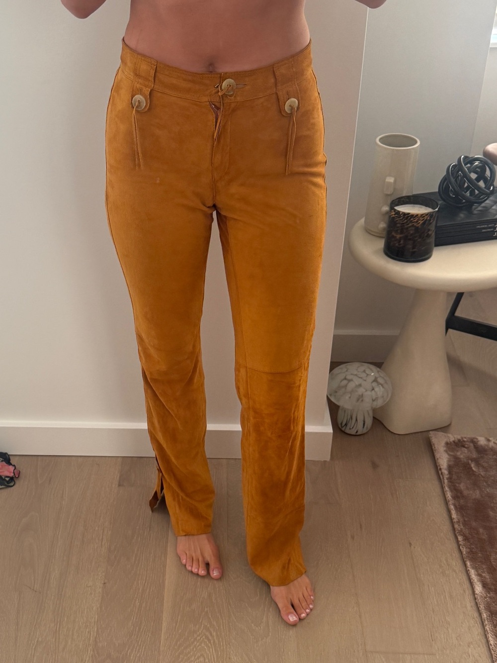 Dolce and Gabbana suede pants